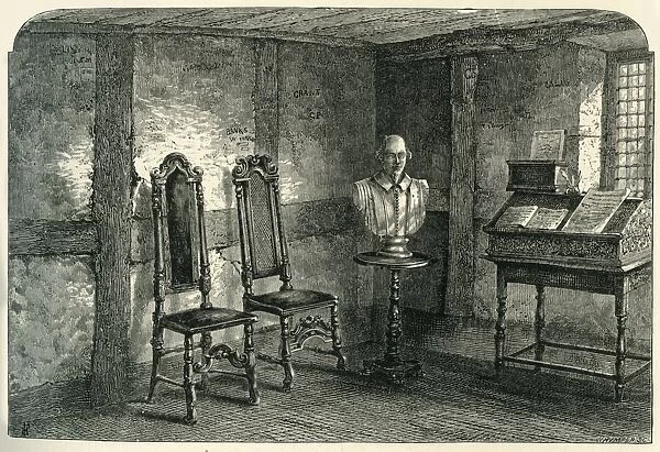 The Room where Shakespeare was born, c1870