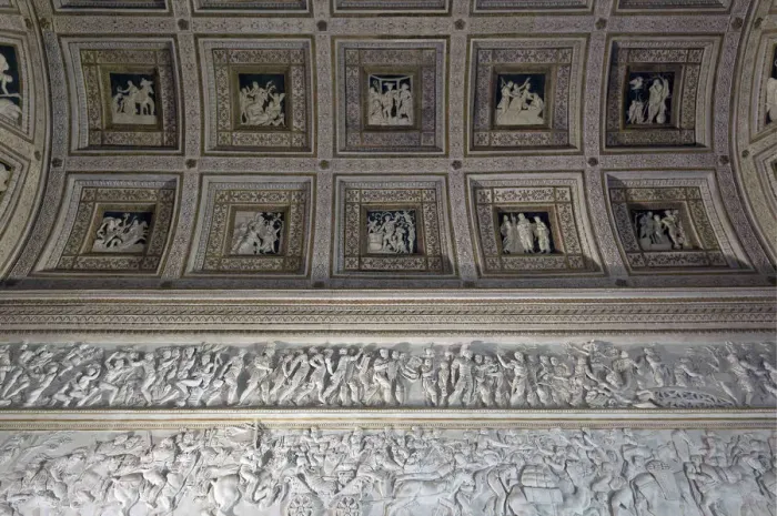 Framed Print : The Room of the Stuccoes (Camera degli Stucchi) of the Palazzo del Te, 1526-1534. Artist: Primaticcio, Francesco (1504-1570) Framed Print : The Room of the Stuccoes (Camera degli Stucchi) of the Palazzo del Te, 1526-1534. Artist: Primaticcio, Francesco (1504-1570)