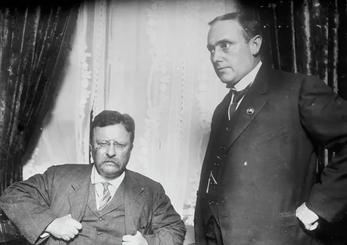 Framed Print : Roosevelt [and] Dixon, between c1910 and c1915. Creators: Bain News Service, George Graham Bain