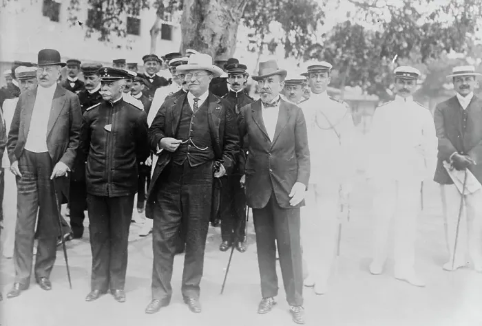 Framed Print : Roosevelt at Naval School, Rio Janeiro, 1913. Creator: Bain News Service Framed Print : Roosevelt at Naval School, Rio Janeiro, 1913. Creator: Bain News Service