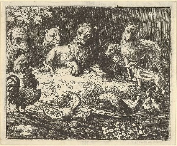 The Rooster Accuses Renard of Murdering his Chicken, 1650-75