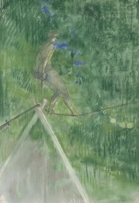 Framed Print : The Rope Dancer, late 19th century. Creator: Henri de Toulouse-Lautrec Framed Print : The Rope Dancer, late 19th century. Creator: Henri de Toulouse-Lautrec