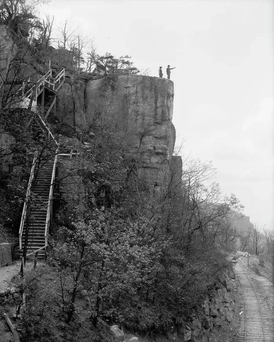 Framed Print : Ropers Rock, Point Lookout, Lookout Mountain, Tenn. ca 1906. Creator: Unknown