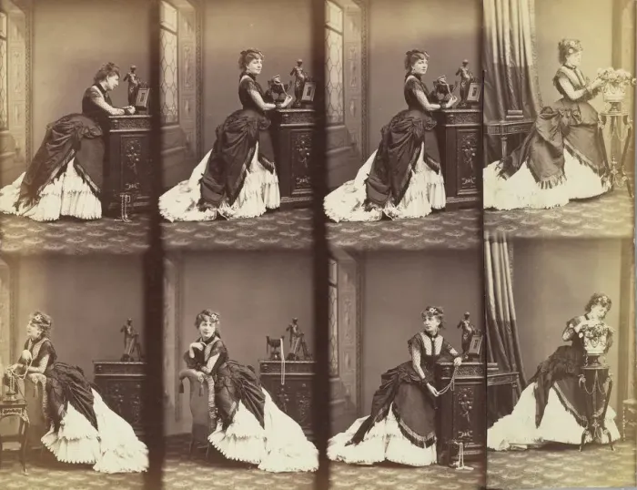 Framed Print : Rosalie Leon, 1866. Creator: Andre-Adolphe-Eugene Disderi Framed Print : Rosalie Leon, 1866. Creator: Andre-Adolphe-Eugene Disderi