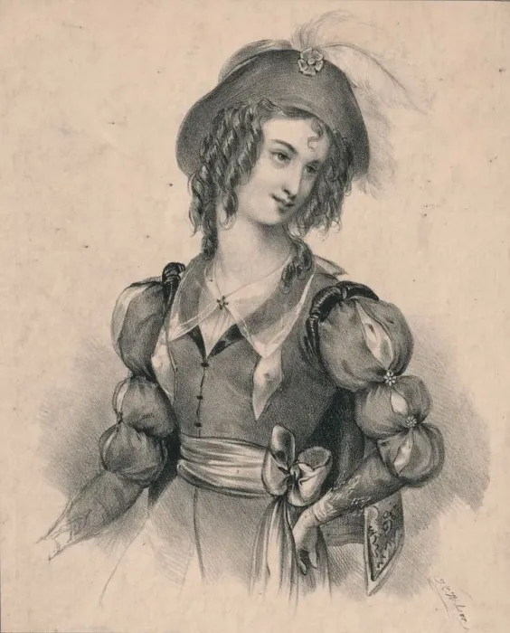 Framed Print : Rosalind, c1830s. Creator: J C Wilson Framed Print : Rosalind, c1830s. Creator: J C Wilson