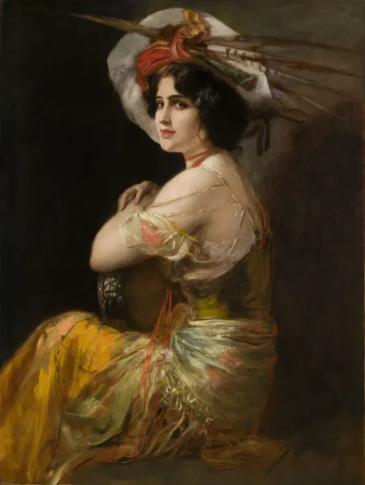 Framed Print : Rosario Guerrero as Carmen, c. 1908. Creator: Kaulbach, Friedrich August von (1850-1920) Framed Print : Rosario Guerrero as Carmen, c. 1908. Creator: Kaulbach, Friedrich August von (1850-1920)