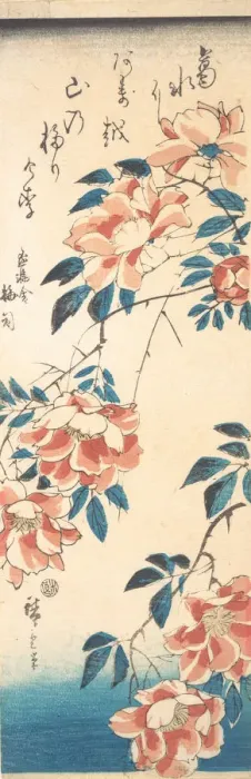 Framed Print : Rose. Creator: Ando Hiroshige Framed Print : Rose. Creator: Ando Hiroshige