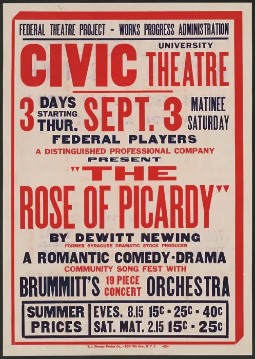 Framed Print : Rose of Picardy, Syracuse, NY, 1936. Creator: Unknown Framed Print : Rose of Picardy, Syracuse, NY, 1936. Creator: Unknown
