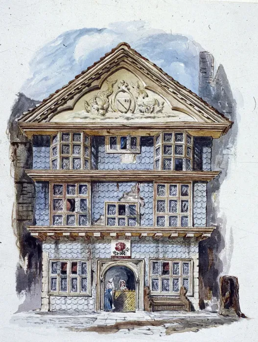 Framed Print : The Rose Tavern, Fenchurch Street, London (1805?). Artist: C Matthews Framed Print : The Rose Tavern, Fenchurch Street, London (1805?). Artist: C Matthews