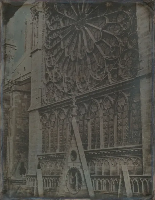 Framed Print : Rose Window, Notre-Dame Cathedral, Paris, 1841. Creator Framed Print : Rose Window, Notre-Dame Cathedral, Paris, 1841. Creator