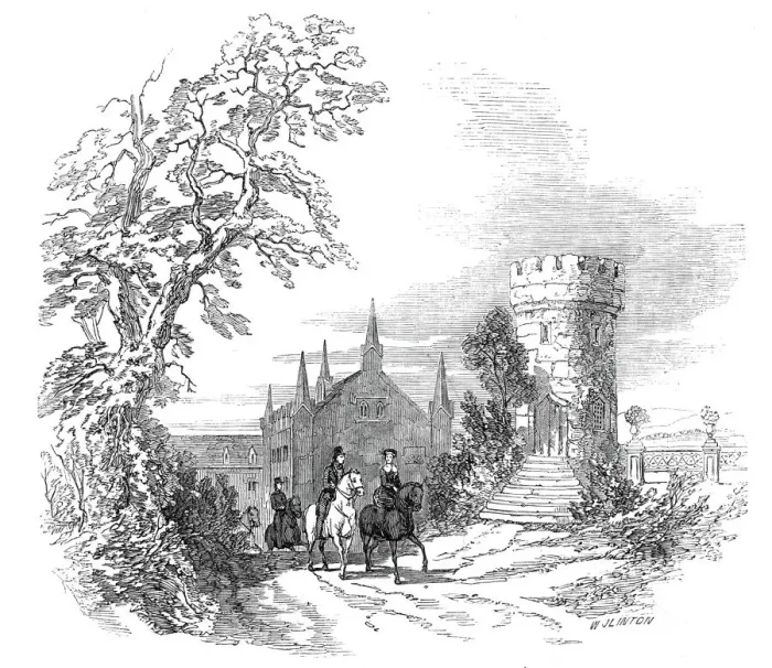 Framed Print : Rosenau - from His Royal Highness Prince Alberts drawing, 1845. Creator: W. J. Linton Framed Print : Rosenau - from His Royal Highness Prince Alberts drawing, 1845. Creator: W. J. Linton