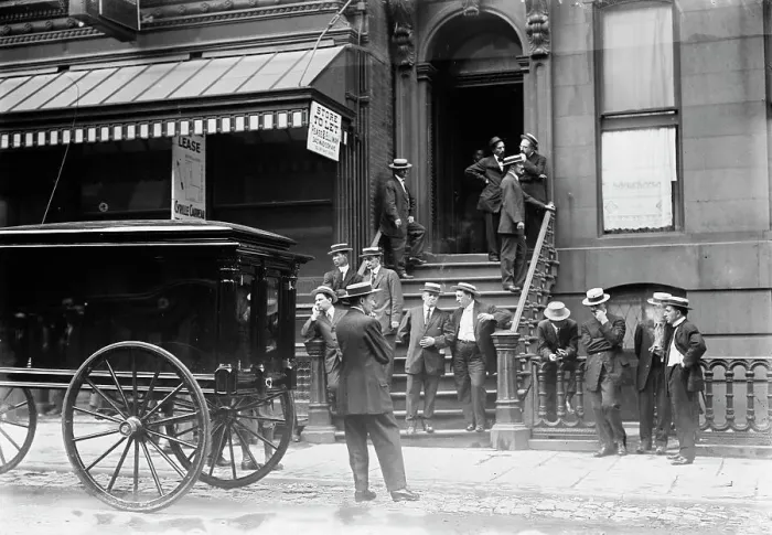 Framed Print : Rosenthal Funeral, between c1910 and c1915. Creator: Bain News Service Framed Print : Rosenthal Funeral, between c1910 and c1915. Creator: Bain News Service