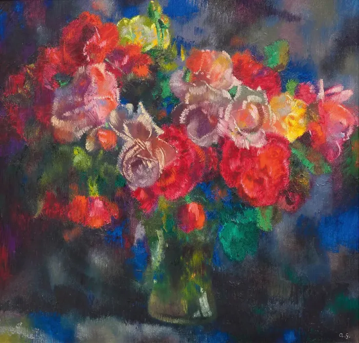 Framed Print : Roses, 1933. Creator: Giacometti, Augusto (1877-1947) Framed Print : Roses, 1933. Creator: Giacometti, Augusto (1877-1947)