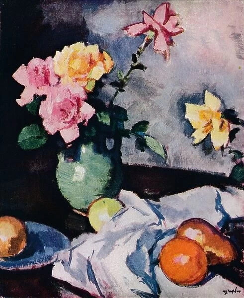 Roses and Fruit, c1931. Artist: Samuel John Peploe