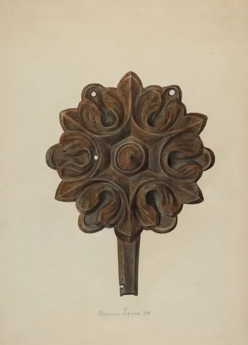Framed Print : Rosette, 1938. Creator: Clarence Secor Framed Print : Rosette, 1938. Creator: Clarence Secor