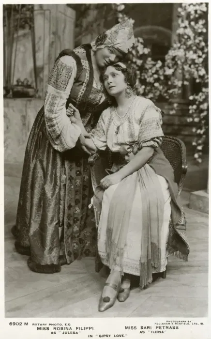 Framed Print : Rosina Filippi and Sari Petrass, actresses, c1912(?). Artist: Rotary Photo Framed Print : Rosina Filippi and Sari Petrass, actresses, c1912(?). Artist: Rotary Photo