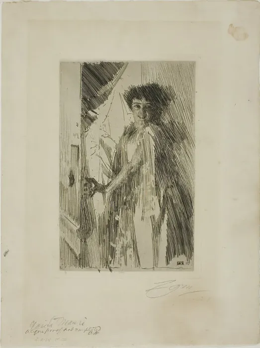 Framed Print : Rosita Mauri, 1889. Creator: Anders Leonard Zorn Framed Print : Rosita Mauri, 1889. Creator: Anders Leonard Zorn
