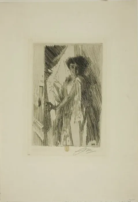 Framed Print : Rosita Mauri, 1889. Creator: Anders Leonard Zorn Framed Print : Rosita Mauri, 1889. Creator: Anders Leonard Zorn