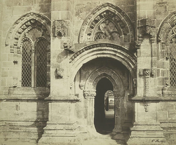 Roslin Chapel, South Porch, 1856. Creator: Roger Fenton