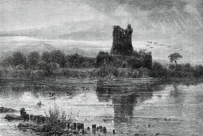 Framed Print : Ross Castle (from Picturesque Europe'), 1876. Creator: Josiah Wood Whymper. Ross Castle (from Picturesque Europe'), 1876. Creator: Josiah Wood Whymper Framed Print : Ross Castle (from Picturesque Europe'), 1876. Creator: Josiah Wood Whymper. Ross Castle (from Picturesque Europe'), 1876. Creator: Josiah Wood Whymper