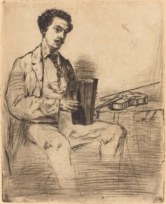 Framed Print : Ross Winans, 1861. Creator: James Abbott McNeill Whistler Framed Print : Ross Winans, 1861. Creator: James Abbott McNeill Whistler