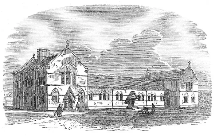 Framed Print : Rossall School Baths, Fleetwood, Lancashire, 1871. Creator: Unknown