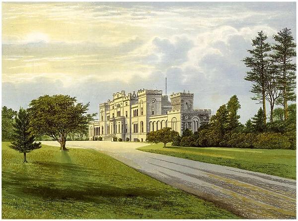 Rossie Castle, Forfarshire, Scotland, home of the Macdonald family, c1880