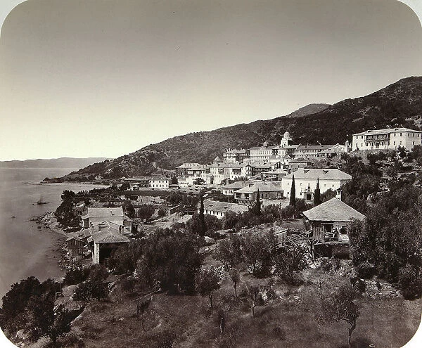 The Rossikon (St Panteleimon Monastery) on Mount Athos, Greece, 1860s