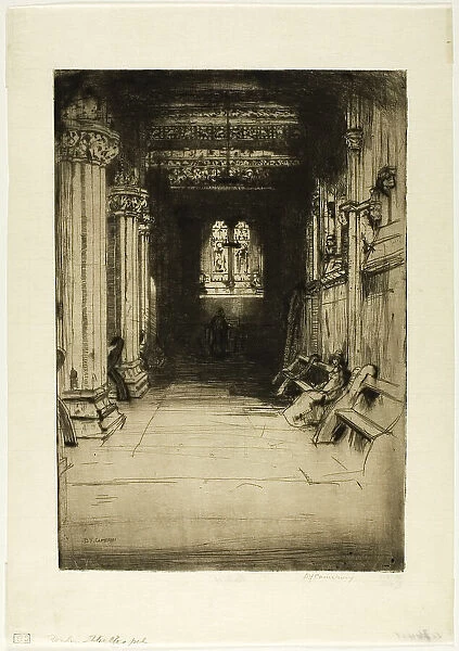 Rosslyn Chapel, 1901. Creator: David Young Cameron