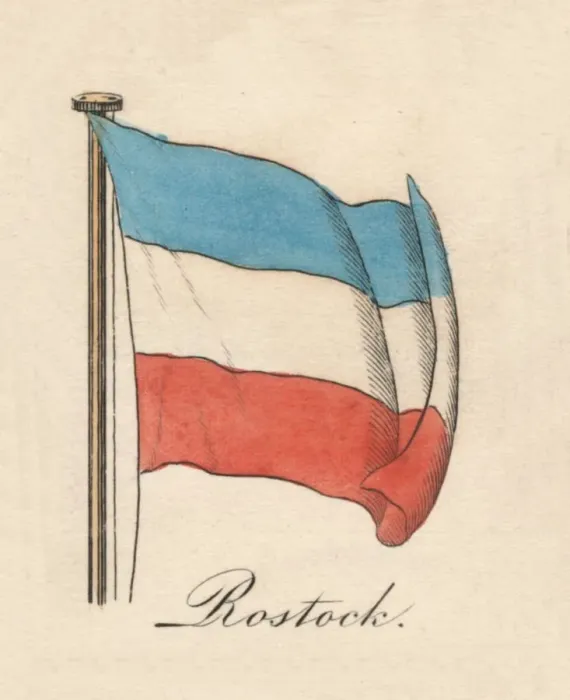 Framed Print : Rostock, 1838 Framed Print : Rostock, 1838