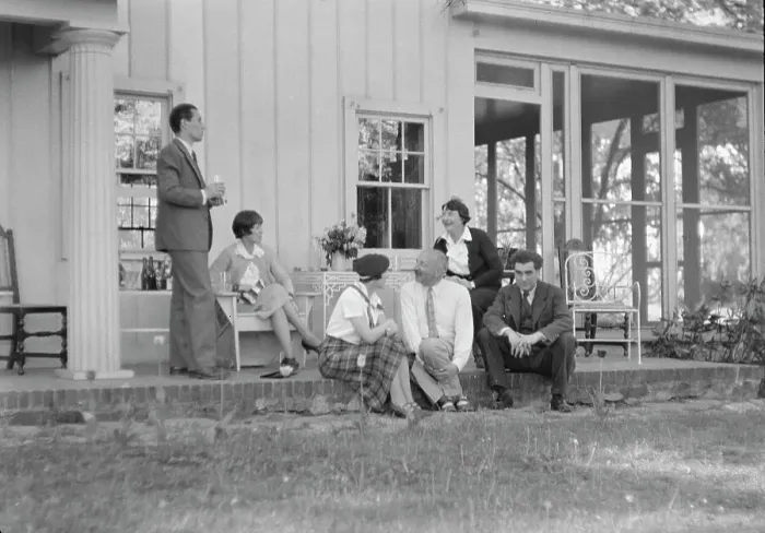 Framed Print : Rothbart, Albert, Mr. group, seated on a porch, between 1920 and 1935. Creator: Arnold Genthe Framed Print : Rothbart, Albert, Mr. group, seated on a porch, between 1920 and 1935. Creator: Arnold Genthe