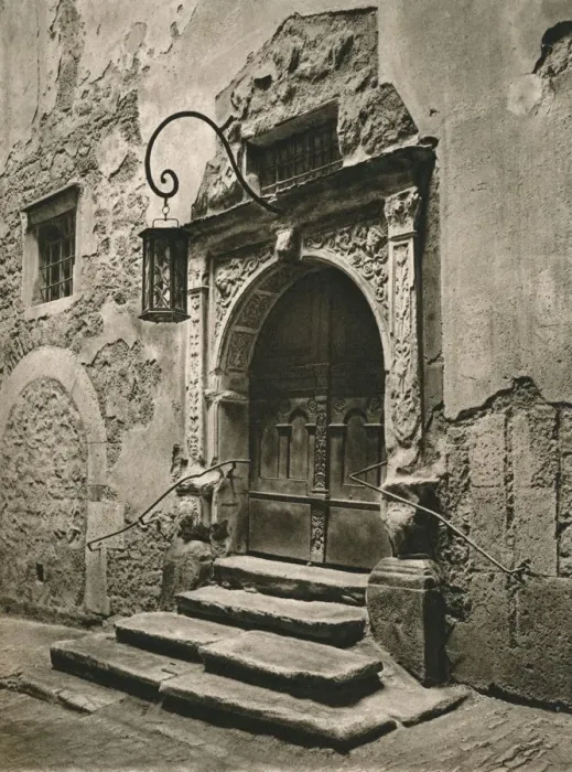 Framed Print : Rothenburg o. d. T. - Doorway of the old Town Hall, 1931. Artist: Kurt Hielscher Framed Print : Rothenburg o. d. T. - Doorway of the old Town Hall, 1931. Artist: Kurt Hielscher