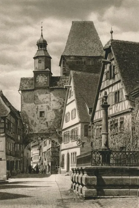 Framed Print : Rothenburg o. d. T. - Roderbogen - Markusturm, 1931. Artist: Kurt Hielscher Framed Print : Rothenburg o. d. T. - Roderbogen - Markusturm, 1931. Artist: Kurt Hielscher