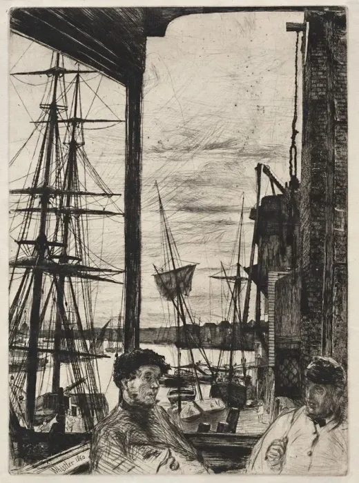 Framed Print : Rotherhite, 1860. Creator: James McNeill Whistler (American, 1834-1903) Framed Print : Rotherhite, 1860. Creator: James McNeill Whistler (American, 1834-1903)