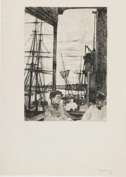 Framed Print : Rotherhithe, 1860. Creator: James Abbott McNeill Whistler Framed Print : Rotherhithe, 1860. Creator: James Abbott McNeill Whistler