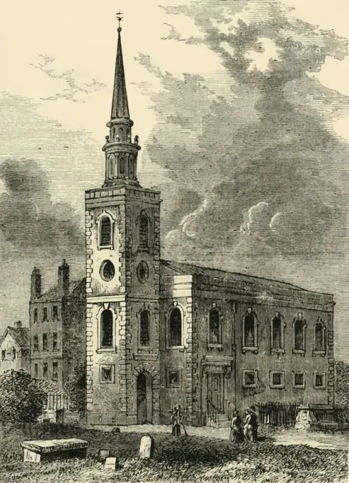 Framed Print : Rotherhithe Church, 1750, (c1878). Creator: Unknown Framed Print : Rotherhithe Church, 1750, (c1878). Creator: Unknown
