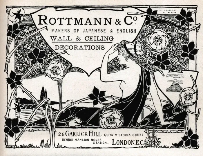 Framed Print : Rottmann & Co. Makers of Japanese & English Wall & Ceiling Decorations, 1897 Framed Print : Rottmann & Co. Makers of Japanese & English Wall & Ceiling Decorations, 1897