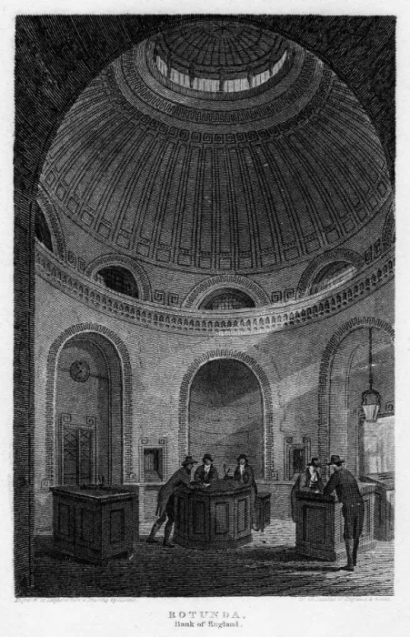Framed Print : Rotunda, Bank of England, City of London, 1816. Artist: Matthews Framed Print : Rotunda, Bank of England, City of London, 1816. Artist: Matthews