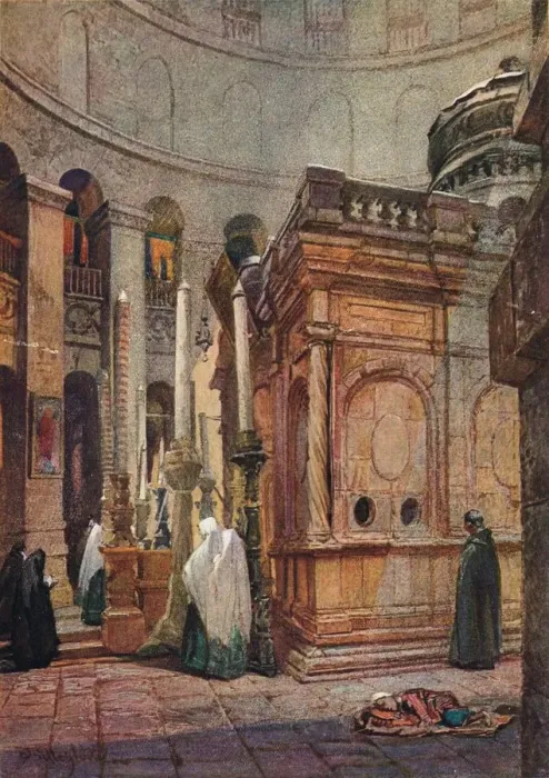 Framed Print : The Rotunda and Chapel of the Holy Sepulchure, 1902, (1906). Creator: John Fulleylove Framed Print : The Rotunda and Chapel of the Holy Sepulchure, 1902, (1906). Creator: John Fulleylove
