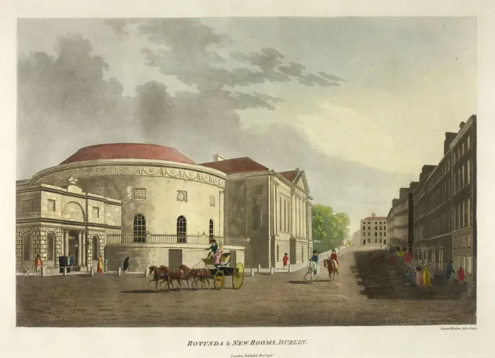 Framed Print : Rotunda and New Rooms - Dublin, published December 1975. Creator: James Malton