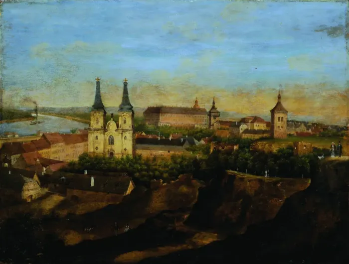 Framed Print : Roudnice nad Labem, 1850 Framed Print : Roudnice nad Labem, 1850
