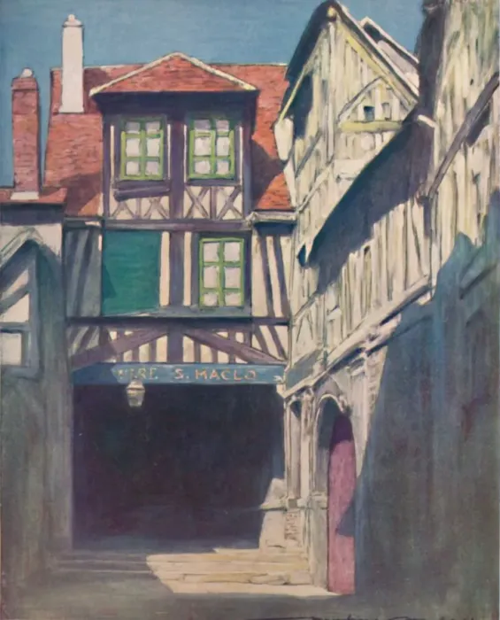 Framed Print : Rouen, 1903. Artist: Mortimer L Menpes Framed Print : Rouen, 1903. Artist: Mortimer L Menpes