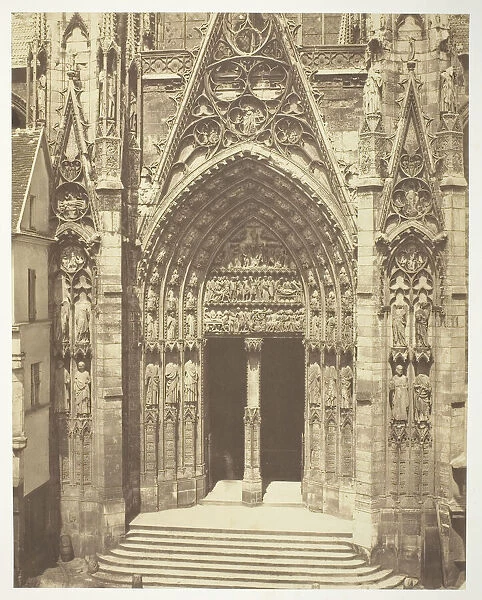 Rouen Cathedral, 1858. Creators: Bisson Freres, Louis-Auguste Bisson