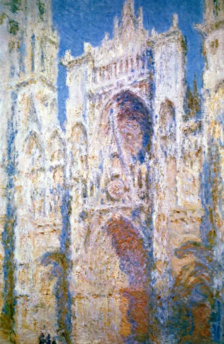 Framed Print : Rouen Cathedral, Harmony in Blue and Gold, 1894. Artist: Claude Monet Framed Print : Rouen Cathedral, Harmony in Blue and Gold, 1894. Artist: Claude Monet
