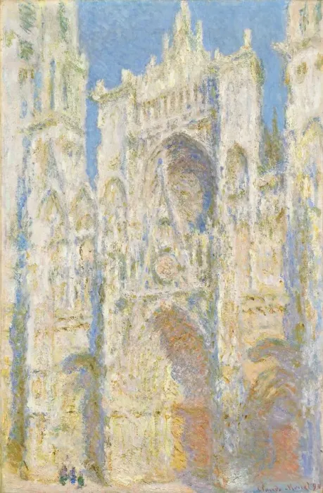 Framed Print : Rouen Cathedral, West Facade, Sunlight, 1894. Creator: Claude Monet Framed Print : Rouen Cathedral, West Facade, Sunlight, 1894. Creator: Claude Monet