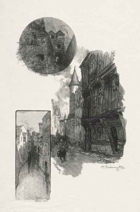 Framed Print : Rouen Illustre: Cour de LAlbane; Rue Saint Romain; Laubette Rue Armand - Carrel, 1896 Framed Print : Rouen Illustre: Cour de LAlbane; Rue Saint Romain; Laubette Rue Armand - Carrel, 1896