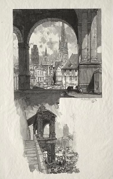 Rouen Illustre: Place de la Haute Vieille Tour; Edicule de la Fierte, 1896. Creator