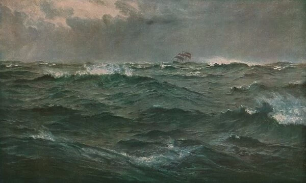 Rough Weather in the Mediterranean, 1874, (c1930). Creator: Henry Moore