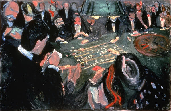 The Roulette Table at Monte Carlo, 1903. Artist: Edvard Munch
