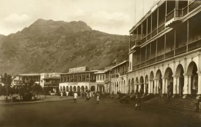 Framed Print : Round the Crescent, Aden, c1918-c1939. Creator: Unknown Framed Print : Round the Crescent, Aden, c1918-c1939. Creator: Unknown